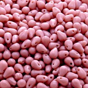 50ks České skleněné mačkané korálky kapky 4x6mm sytá žlutá