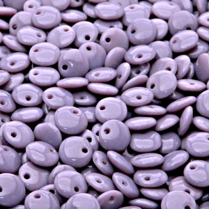 50ks České skleněné mačkané korálky čočka 6mm sytá fialová